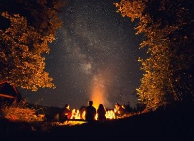 People enjoying Bonfire Night